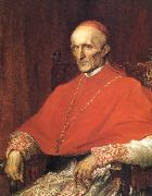 Georeg frederic watts,O.M.S,R.A. Cardinal Manning oil painting